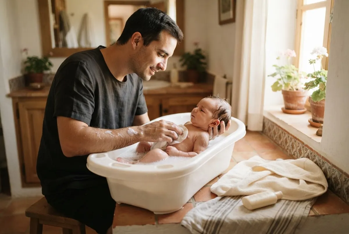 Cómo bañar a un recién nacido
